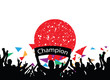 crowd cheer Japan