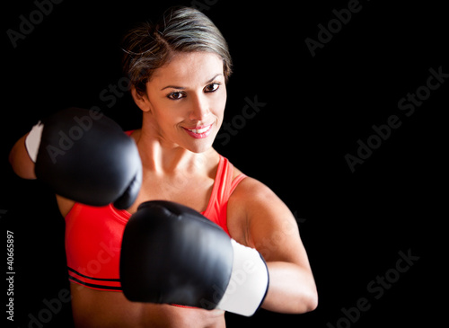 Photo: Female boxer Female boxer