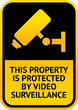 Video surveillance sticker
