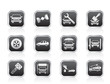 auto service and transportation icons - vector icon set