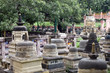 Surroundings of Mahabodhi temple in Bodhgaya, India.