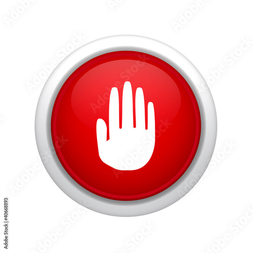 Illustration: stop sign icon stop sign icon