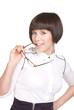 business woman with glasses business woman with glasses