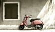 Pink scooter