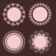 set_frame_floral_vintage