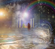Temple in spiritualy based composition Temple in spiritualy based composition