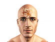 Gears shown in mans head