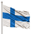 Waving Flag of Finland
