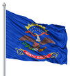 Waving Flag of North Dakota