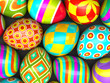 Colorful painted easter eggs Colorful painted easter eggs
