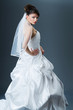 Beautiful bride in studio shooting