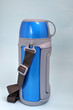 blue thermos