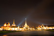 The Grand Palace and temporary pagoda in Bangkok, Thailand