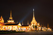 At night,The Grand Palace and temple