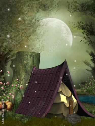 Illustration: fairy house fairy house