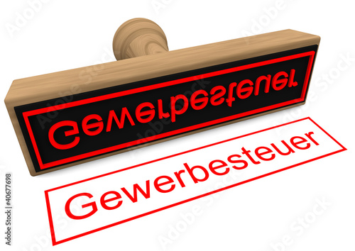 Illustration: Stempel "Gewerbesteuer" Stempel "Gewerbesteuer"