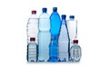 Drinking Water in bottles on white Drinking Water in bottles on white