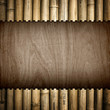 wood board with bamboo