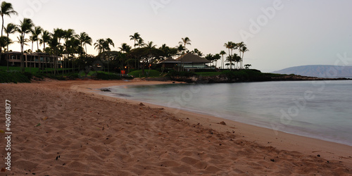 Photo: Tropical Kapalua Bay Before Sunrise Tropical Kapalua Bay Before Sunrise
