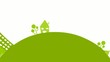 Eco Abstract  auf weißem Hintergrund, Vektor-Animation