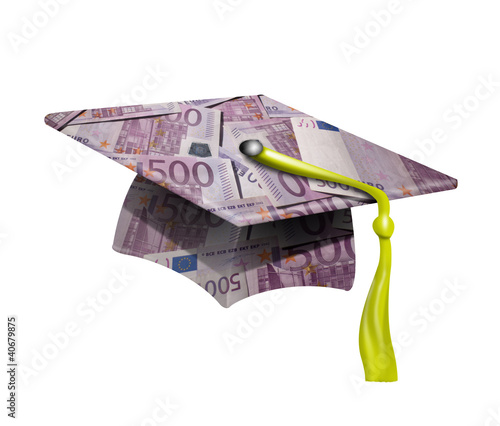 Illustration: geld bildung doktor doktorhut abschluss kaufen geld bildung doktor doktorhut abschluss kaufen