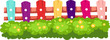 colorful fence