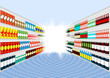 Supermarket corridor