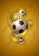 Gold Soccer Abstract Design
