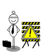 Businessman UnderConstruction