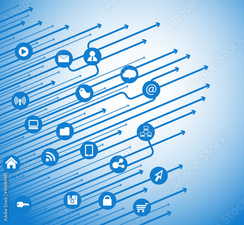 Vector: Modern social media abstract scheme Modern social media abstract scheme