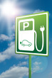 elektro tankstelle schild