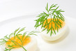 Foto: Gekochte Eier mit Dill Gekochte Eier mit Dill