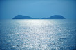 Island in blue ocean
