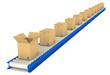 Illustration: Conveyor Belt. Cardboard texture. Conveyor Belt. Cardboard texture.