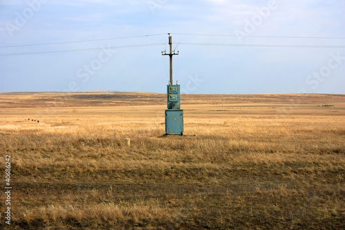 Photo: Трансформатор в степи Трансформатор в степи