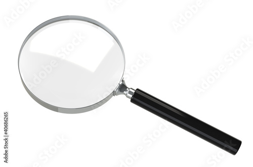 Illustrazione: Magnifying glass. Isolated on white background. Magnifying glass. Isolated on white background.