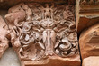 Lintel texture in Prasat Khao Panom Rung, Buriram, Thailand.