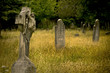 Photo: Old cemetery angel sculpture made of stone Old cemetery angel sculpture made of stone