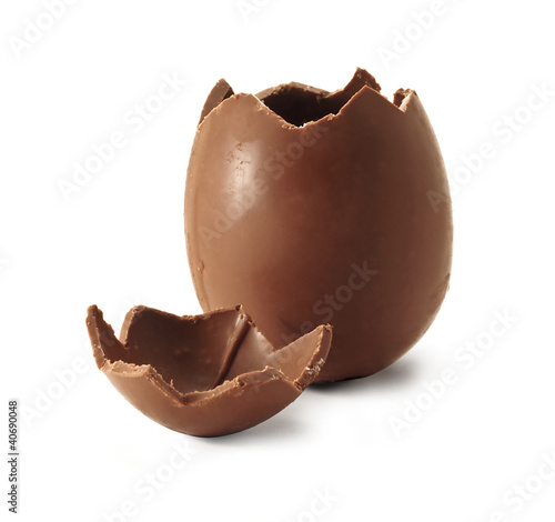 Photo: Broken Chocolate Easter egg Broken Chocolate Easter egg