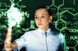 Young chemist working in laboratory