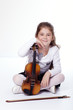 Young girl with a violin