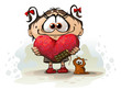 Girl with heart