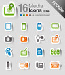 Stickers - Media Icons