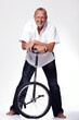 Man with a unicycle