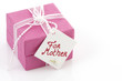 Present for mother with a card on it