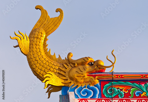Photo: Dragon fish statue Dragon fish statue