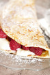 Crepes z malinami