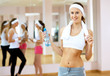 Woman in sport wear doing sport in gym