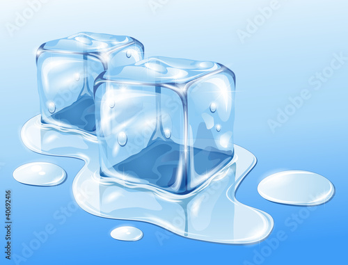 Vector: Ice cubes Ice cubes