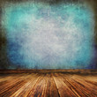 Grunge Interior blue mosaik